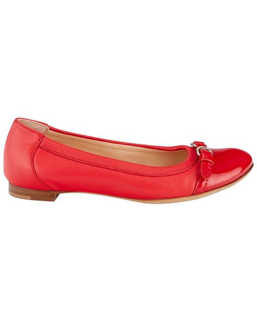 Agl Attilio Giusti Leombruni Red Monika Leather Ballet