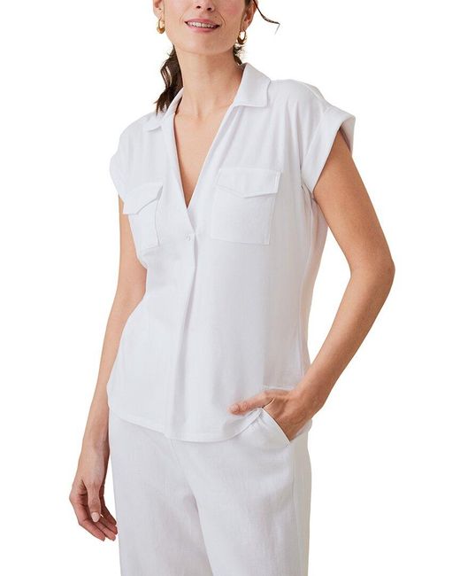 J.McLaughlin White Luca Top