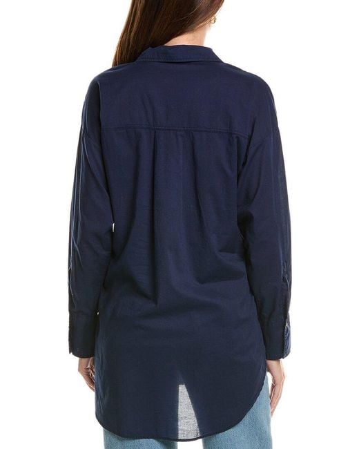 XCVI Blue Ellard Blouse