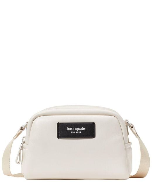 Kate Spade Natural Puffed Smooth Leather Small Crossbody