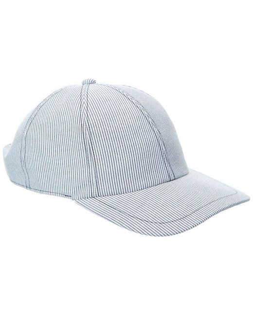 Bruno Magli Blue Stripe Baseball Cap