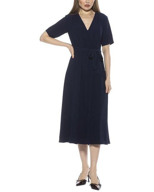 Alexia Admor Women's Blue Larisa A-Line Dress Alexia Admor Women's Blue Larisa A-Line Dress