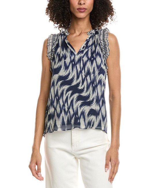 Caballero Collection Blue Alani Top