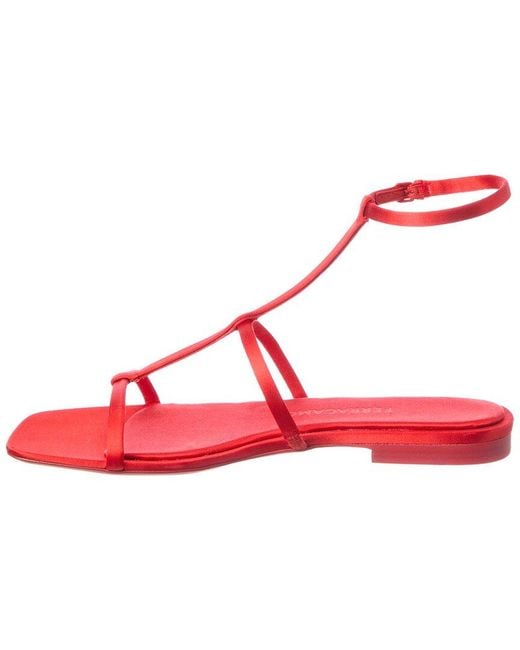 Ferragamo Pink Aglalia Satin Sandal