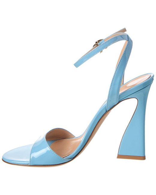 Gianvito Rossi Blue Aura 105 Patent Sandal