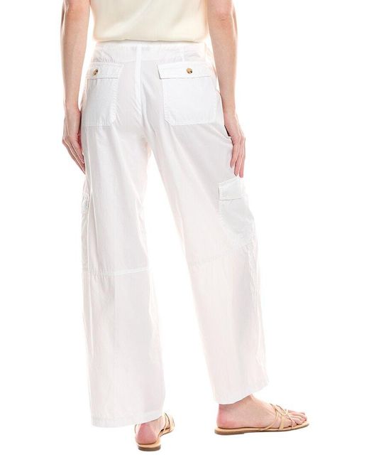 ATM White Poplin Cargo Pant
