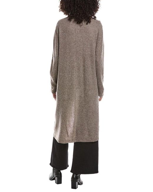 Brodie Cashmere Brown Caitlyn Duster Cashmere Cardigan