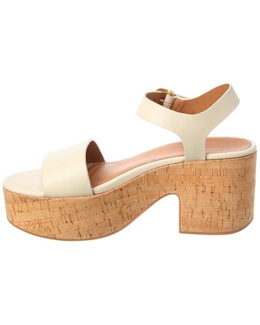Fitflop Natural Platfforms Leather Sandals