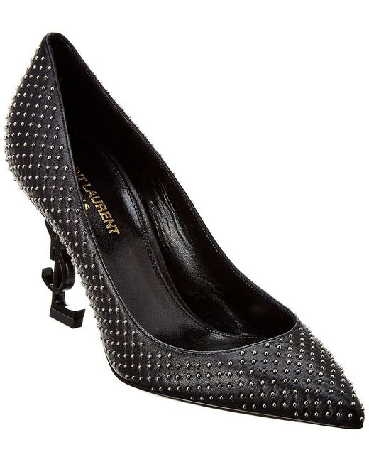 saint laurent studded pumps