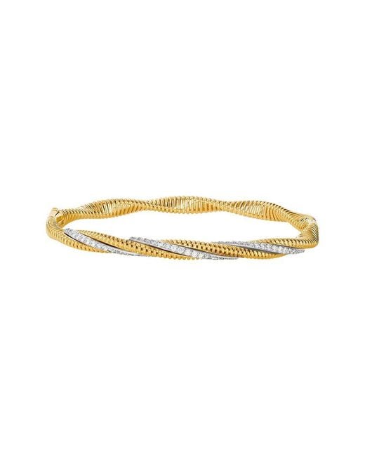 Le Vian Metallic 14K Two-Tone 0.55 Ct. Tw. Diamond Bangle Bracelet