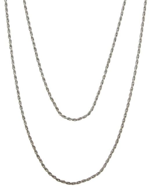 Italian Gold Over Silver Metallic 18K Plated Multi Strand Necklace