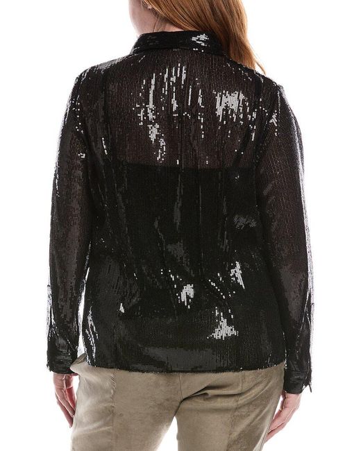 Michael Kors Black Collection Sequin Hansen Shirt