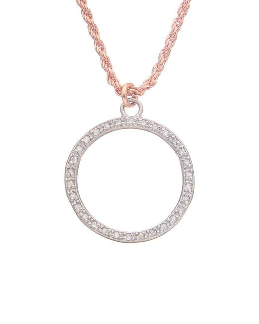 Meshmerise Metallic 18K 0.20 Ct. Tw. Diamond Chain Necklace