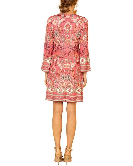 Hale Bob Red Kairi Mini Dress