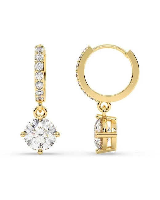 Lab Grown Diamonds Metallic 14K 1.25 Ct. Tw. Lab-Grown Diamond Earrings