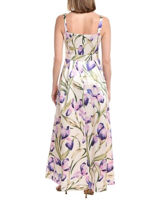 Julia Jordan White Monroe Twill Sleeveless Maxi Dress