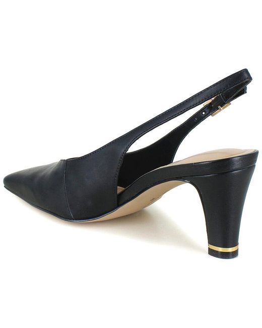 Kenneth Cole Blue Meilani Leather Pump