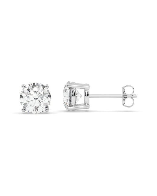 Lab Grown Diamonds Metallic 14K 2.00 Ct. Tw. Lab-Grown Diamond Earrings