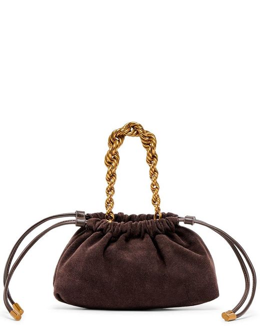 Dolce Vita Natural Cleo Mini Suede Drawstring Bag
