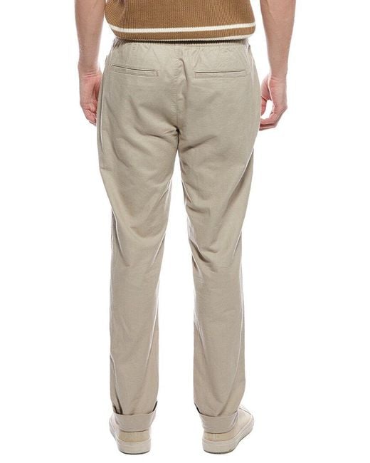 Onia Natural Linen-Blend Stretch Cuff Pant for men