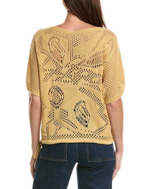 XCVI Yellow Macon Pullover