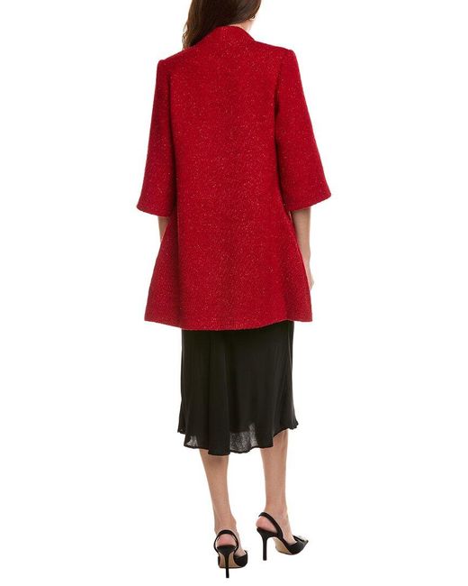 FLORA BEA NYC Red Gracelee Wool-Blend Coat