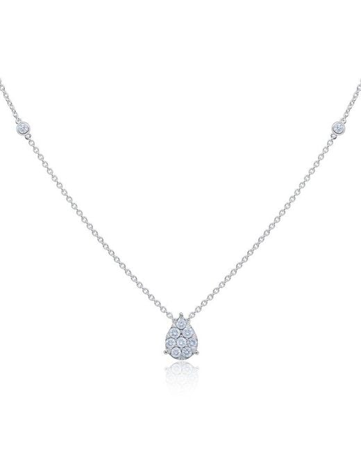 Diana M Metallic 14k 0.33 Ct. Tw. Diamond Necklace