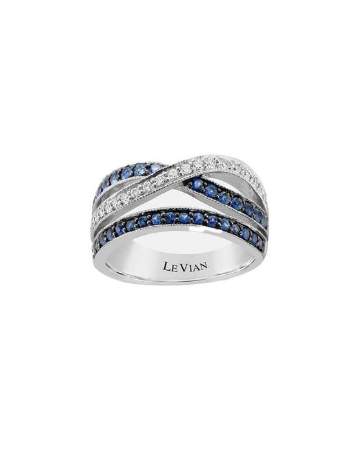 Le Vian Blue 14k Vanilla Gold® 0.84 Ct. Tw. Diamond & Sapphire Ring