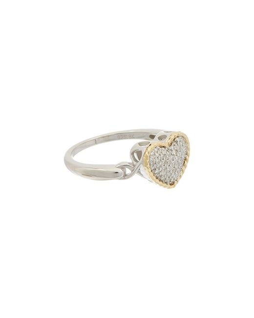 Effy Fine Jewelry White 18K & 0.20 Ct. Tw. Diamond Ring
