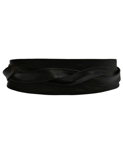 Ada Black Classic Wrap Leather Belt