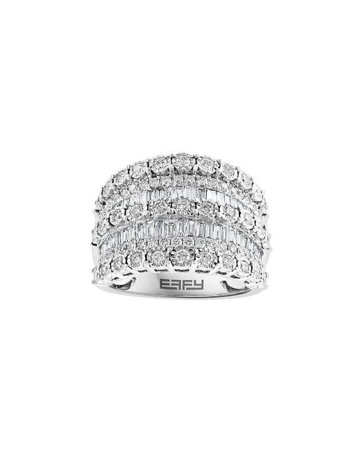 Effy Fine Jewelry White 14K 1.39 Ct. Tw. Diamond Ring