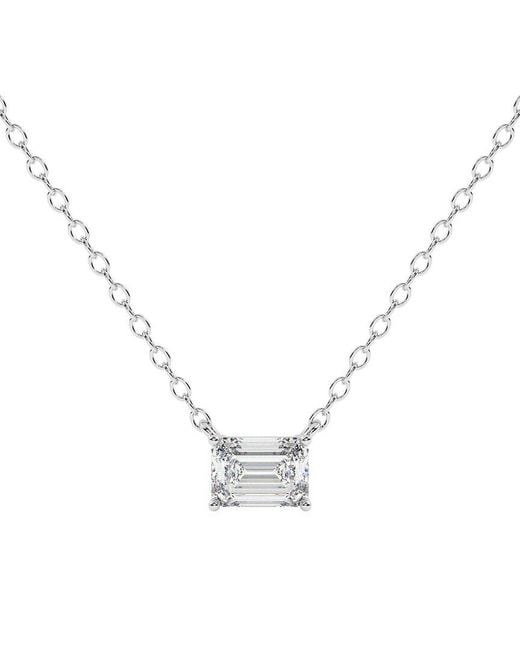 Lab Grown Diamonds Metallic 14K 0.75 Ct. Tw. Lab-Grown Diamond Necklace