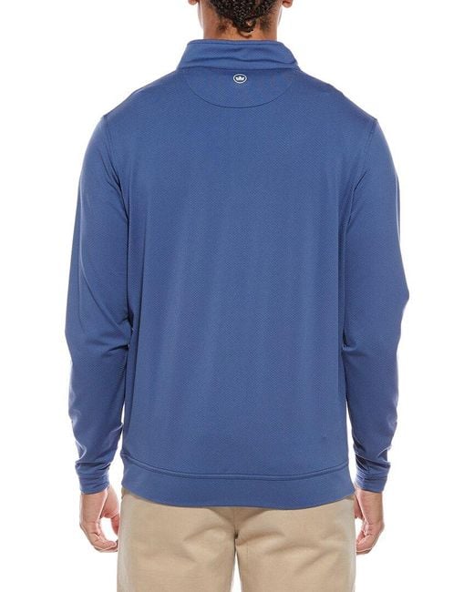 Peter Millar Blue 1/4-Zip Pullover for men
