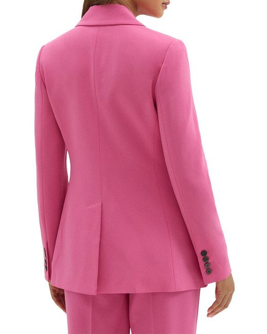 Theory Pink Power Shawl Jacket
