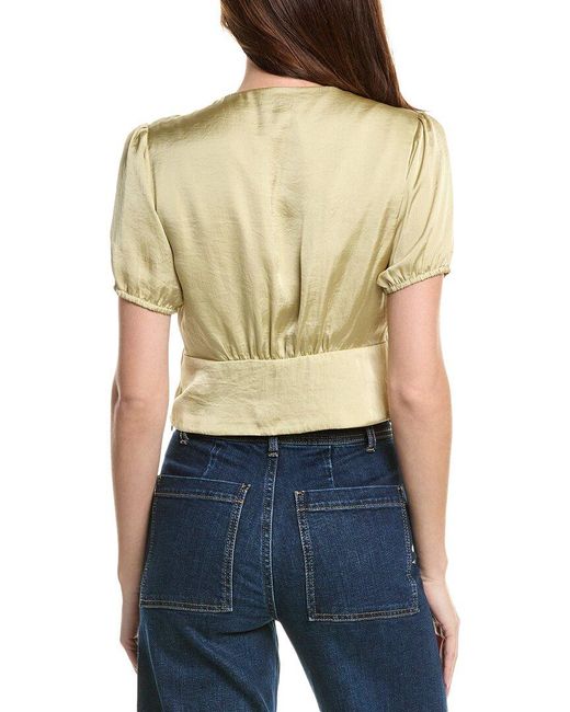 PAIGE Blue Plie Top