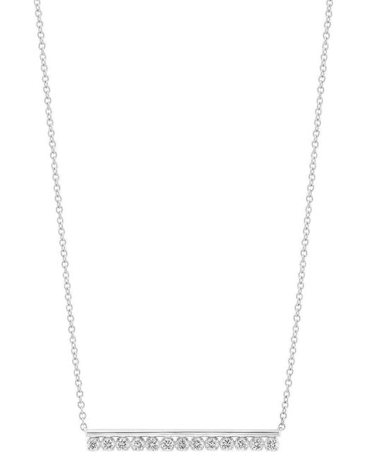 Effy Fine Jewelry White 14K 0.23 Ct. Tw. Lab-Grown Diamond Necklace