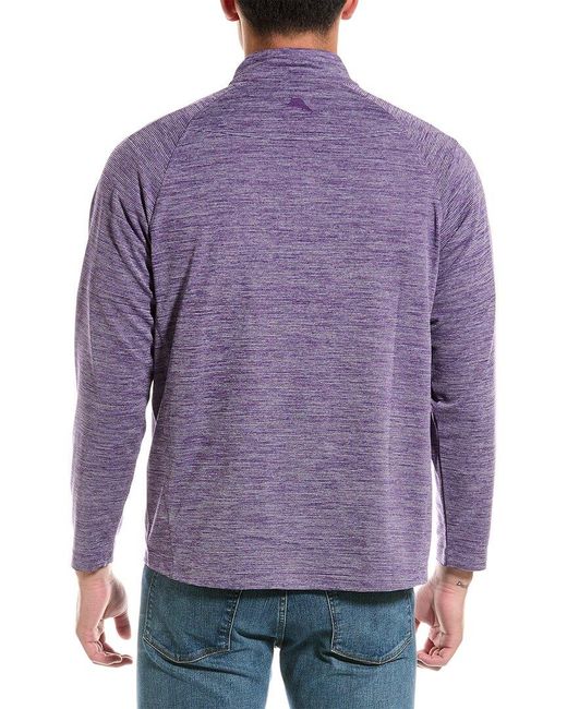 Tommy Bahama Purple Play Action 1/2-zip Pullover for men