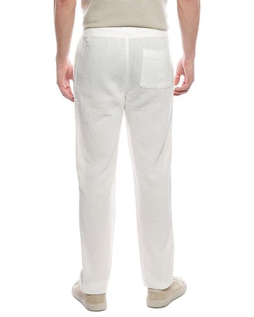 Onia White Gauze Pant for men