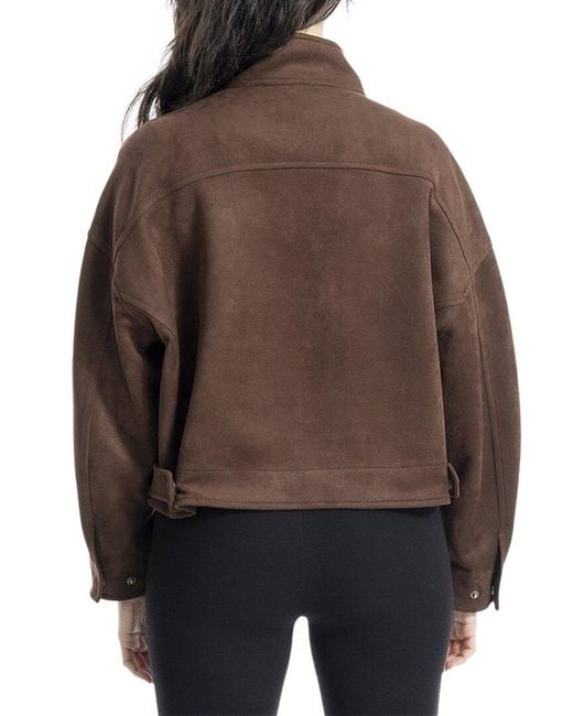 Max Studio Brown Bomber Jacket