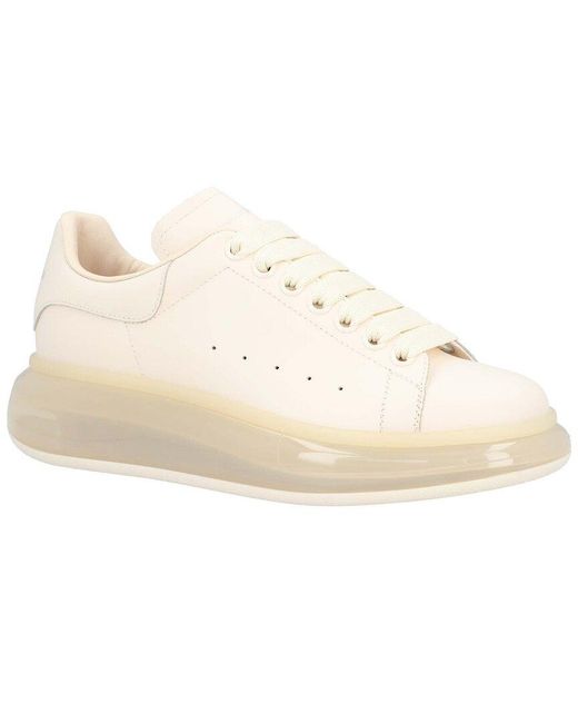 McQueen Natural Calfskin Oversized Sneaker, Never Worn (Authentic Pre-Loved)
