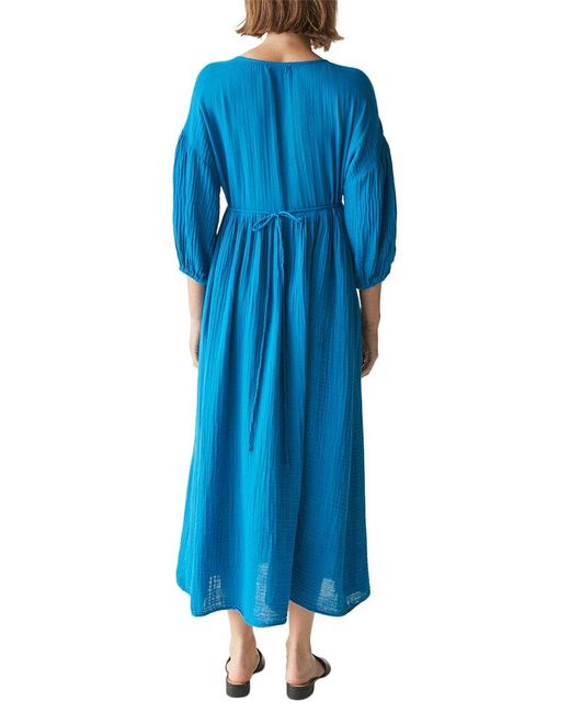 Michael Stars Blue Isabella Midi Dress