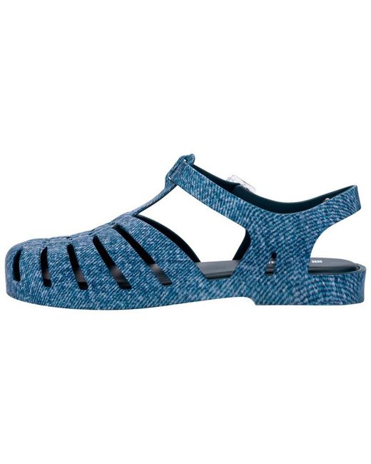 Melissa Blue Possession Print Denim Sandal