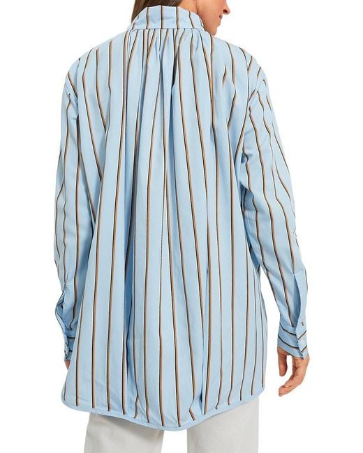 D'Estree Blue Robert Top Blouse
