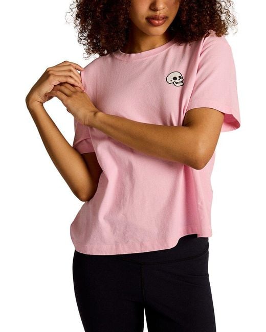 Life Is Good. Pink Crusher Boxy Tee