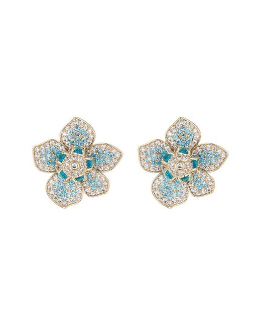Eye Candy LA Blue The Luxe Collection Cz Magna Earrings