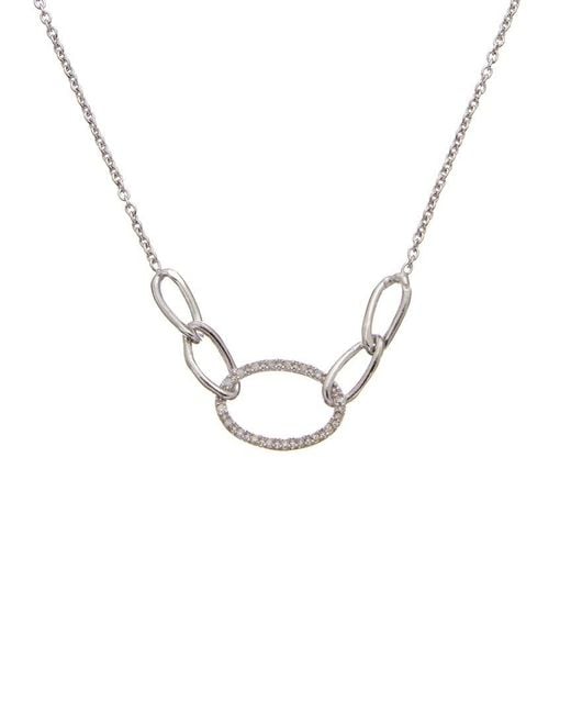 Meshmerise Metallic 18K 0.15 Ct. Tw. Diamond Necklace