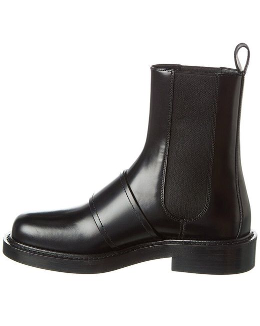 Burberry Black Monogram Leather Boot