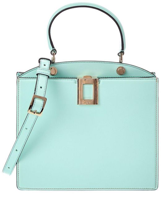 Roger Vivier Blue Logo Leather Tote