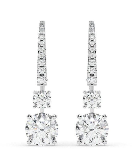 Lab Grown Diamonds White 14K 7.75 Ct. Tw. Lab-Grown Diamond Earrings