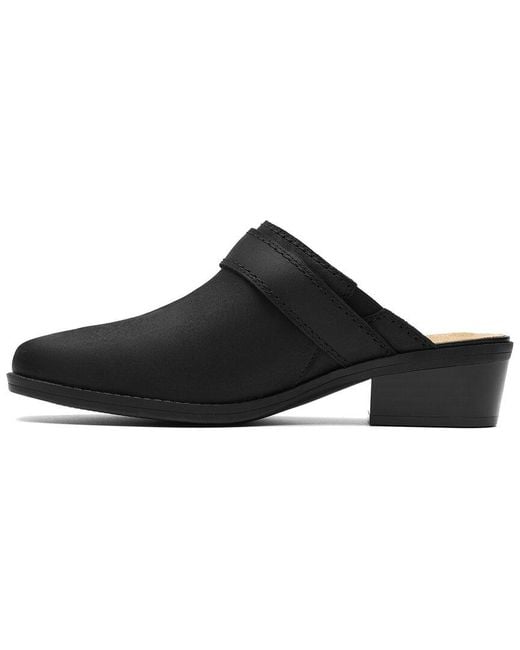 Clarks Black Danyelle Mist Slip-on Mules